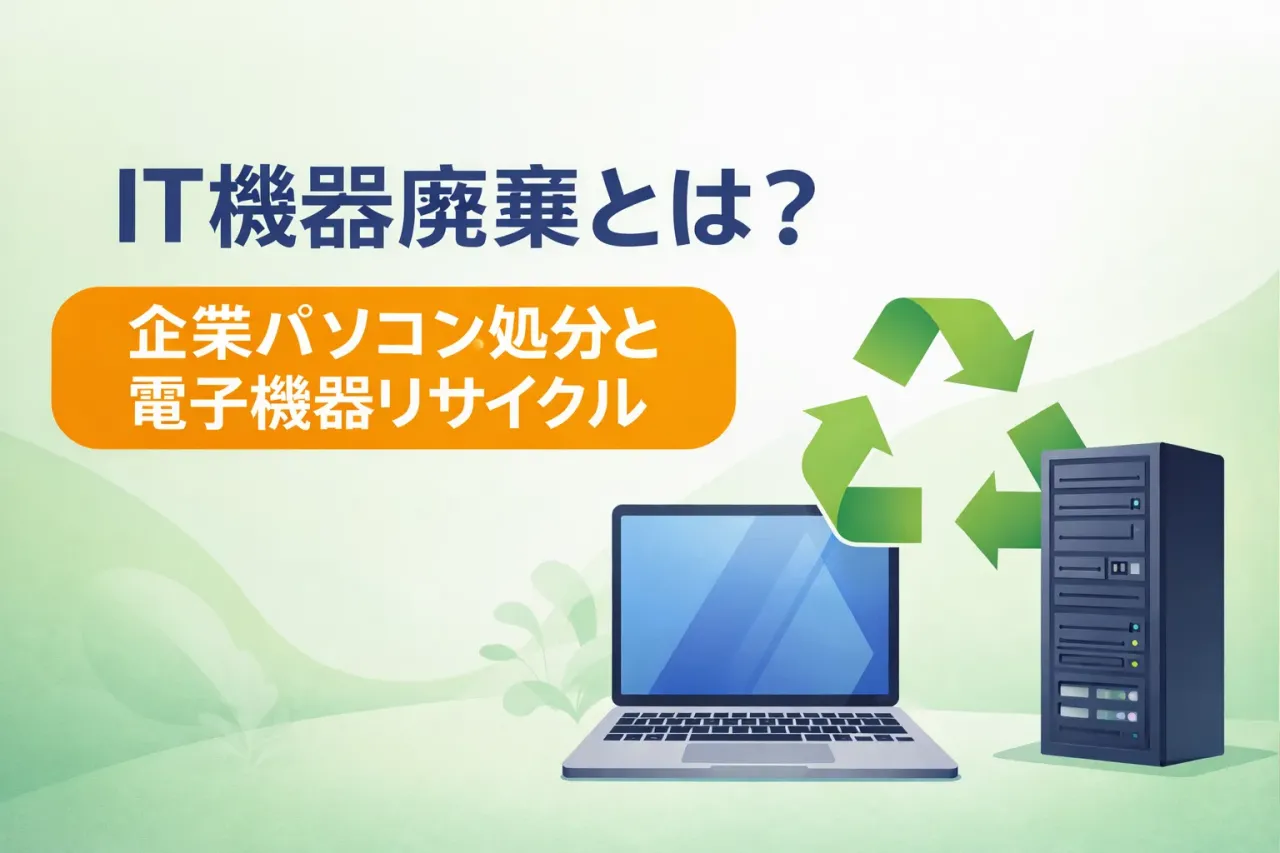 IT機器廃棄とは？企業パソコン処分の方法と注意点