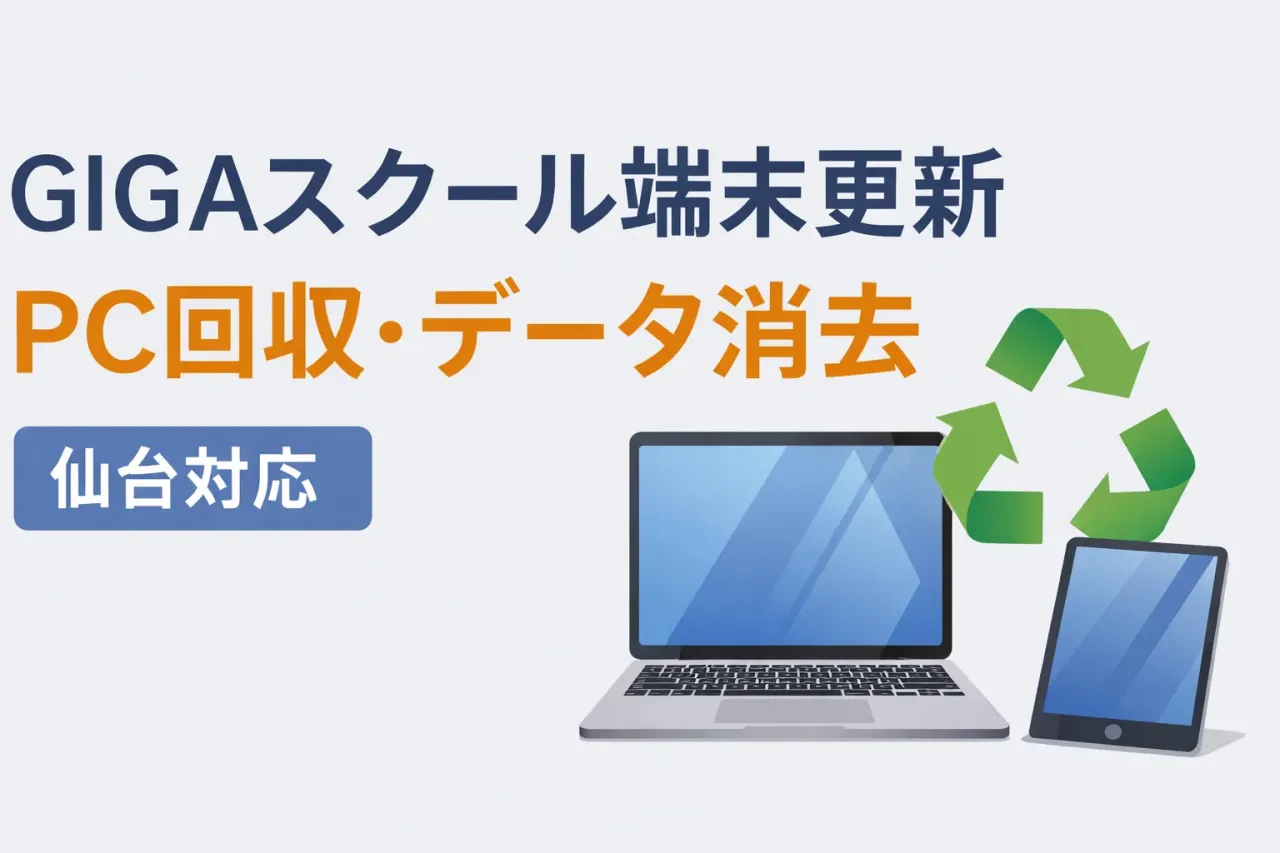 GIGAスクール端末の更新に伴うデータ消去・処理のご相談について【宮城・仙台対応】
